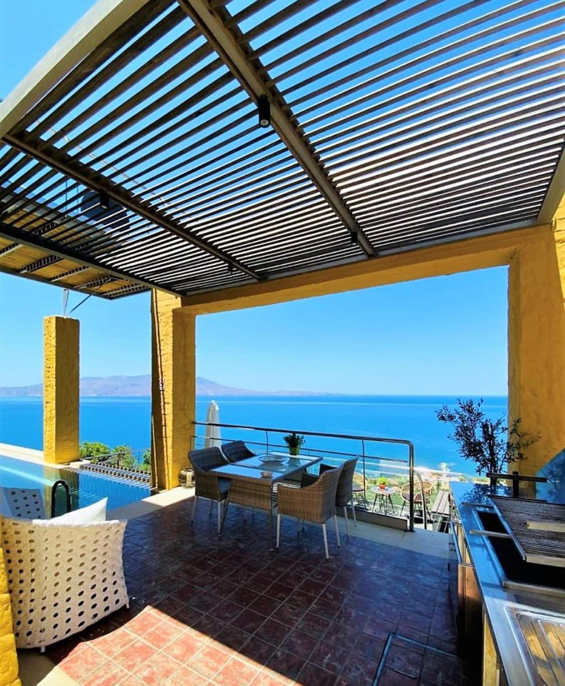 Beachfront Ravdoucha Epavlis Eleni Villa - Pool, Hot Tub, Gym, Sauna, Private Parking, Wifi Chania  Luaran gambar