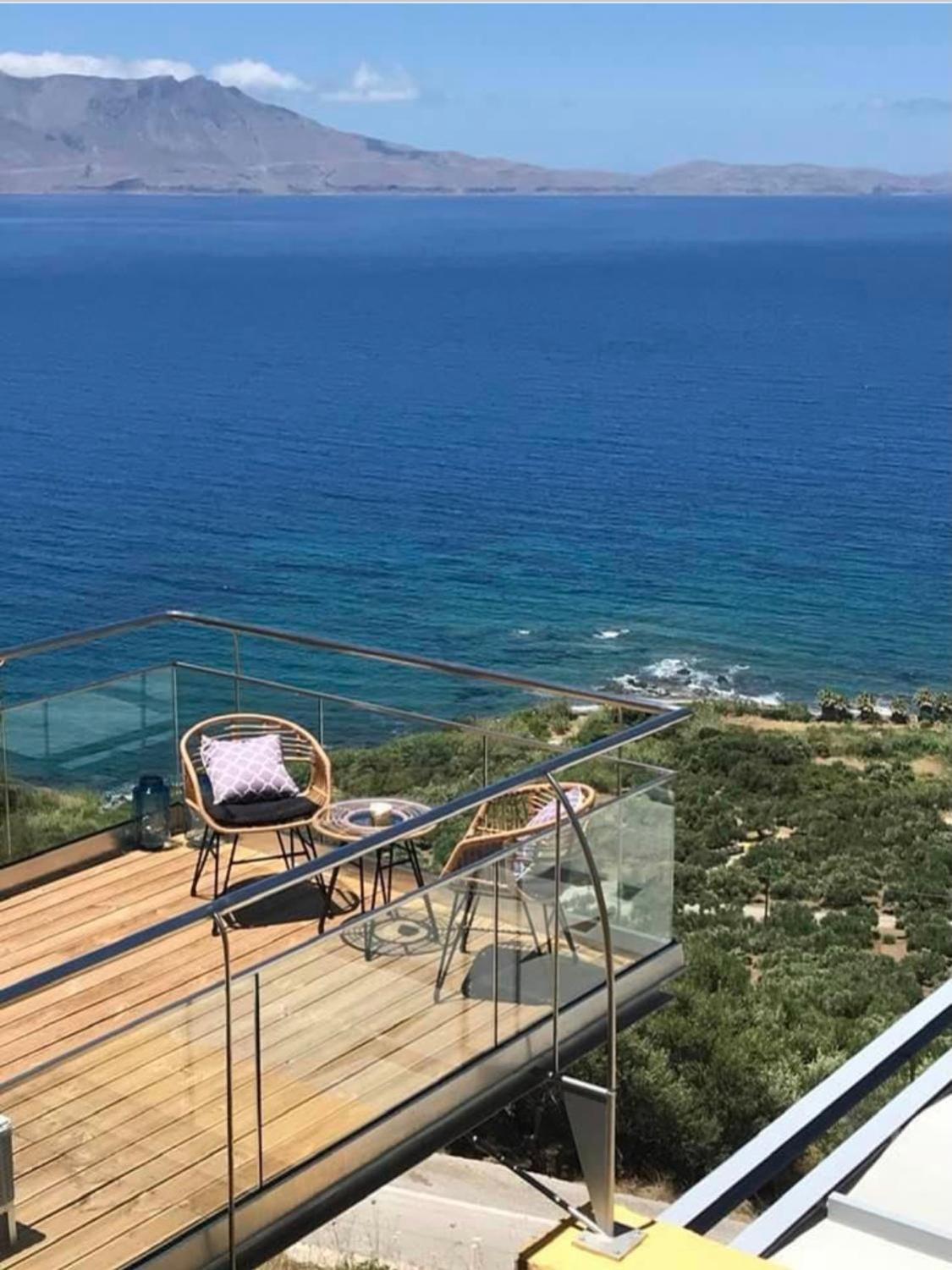 Beachfront Ravdoucha Epavlis Eleni Villa - Pool, Hot Tub, Gym, Sauna, Private Parking, Wifi Chania  Luaran gambar